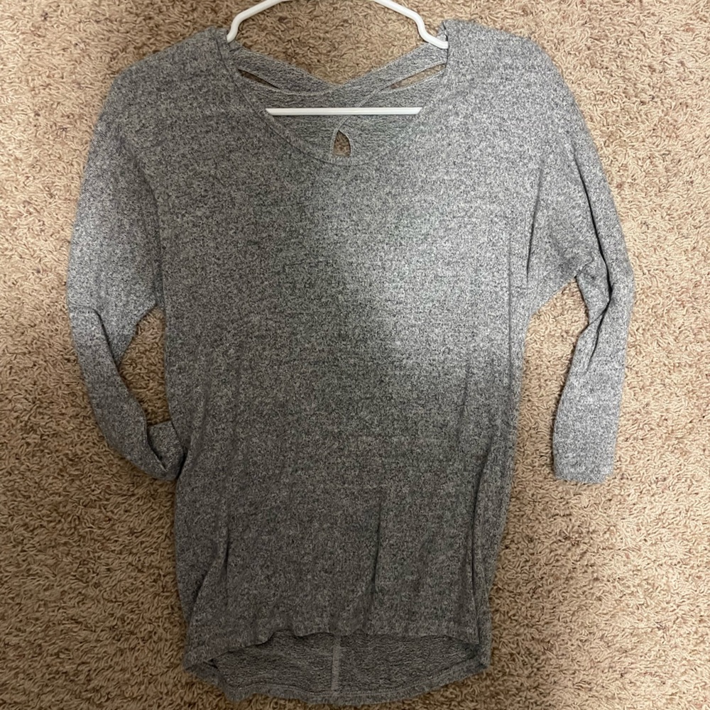 Tunic with back cutout